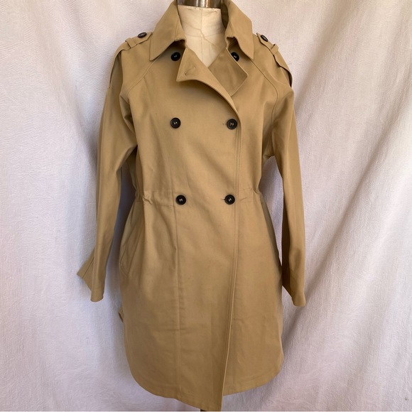 Maje cotton canvas trench coat. Size 40 Cotton Spandex - Picture 1 of 11